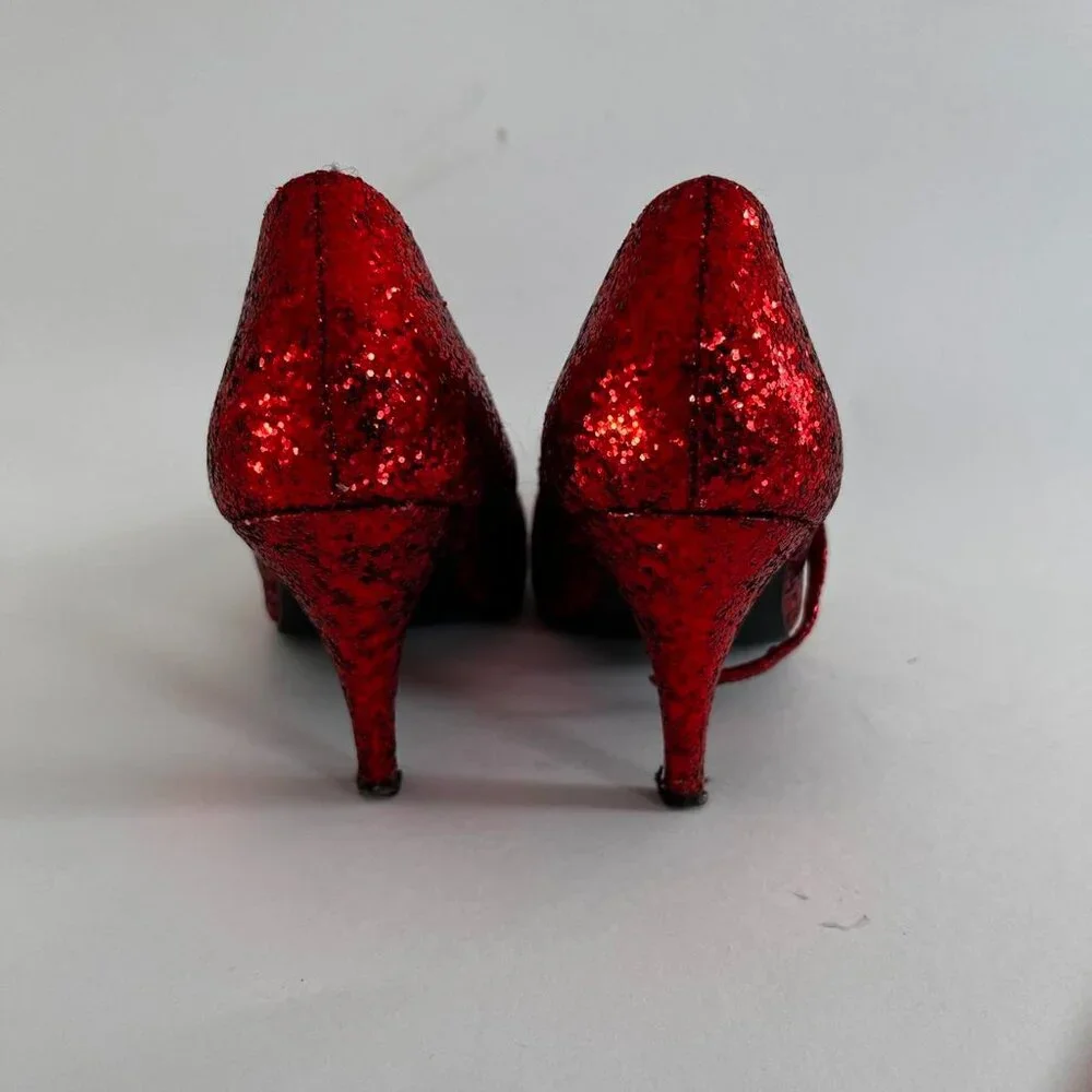 Funtasma by Pleasers Ruby Red Glitter Heels - Picture 4 of 7